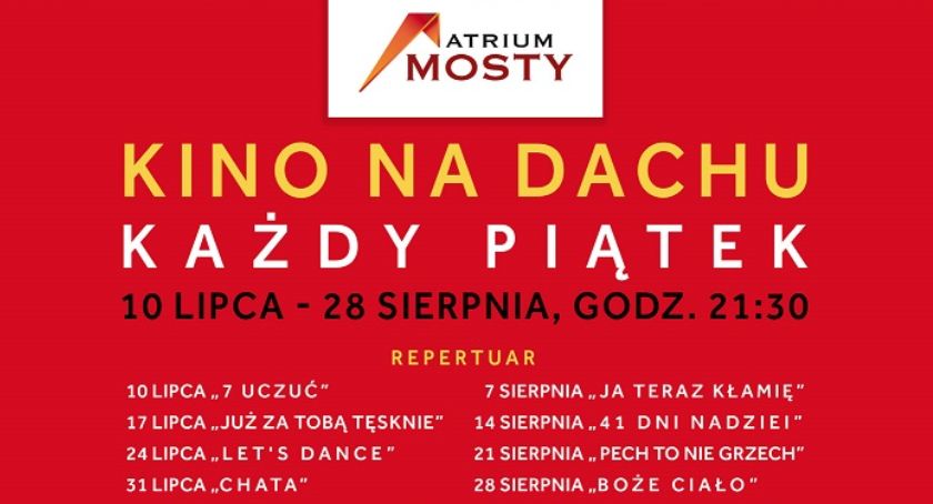 Atrium Mosty zaprasza na letnie „Kino na dachu”