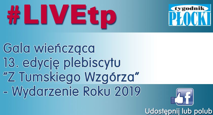 Zakończenie Plebiscytu „Z Tumskiego Wzgórza” - Wydarzenie Roku 2019. 21 sierpnia z Domu Technika transmisja on-line!