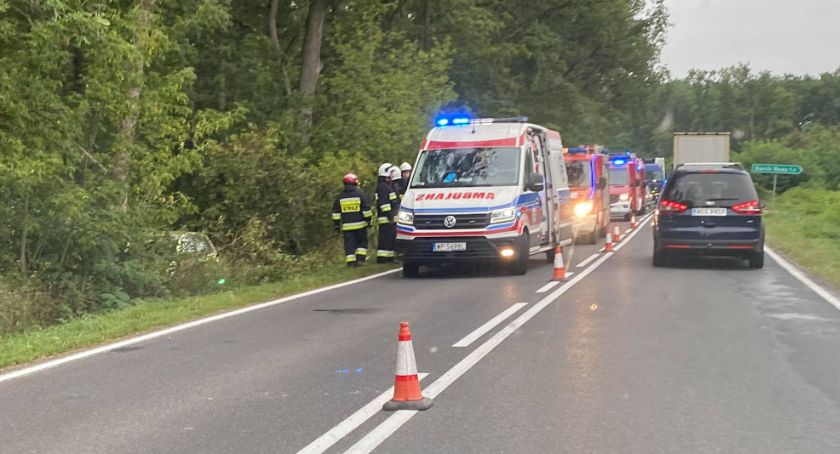 Wypadek i wahadło pod Gąbinem