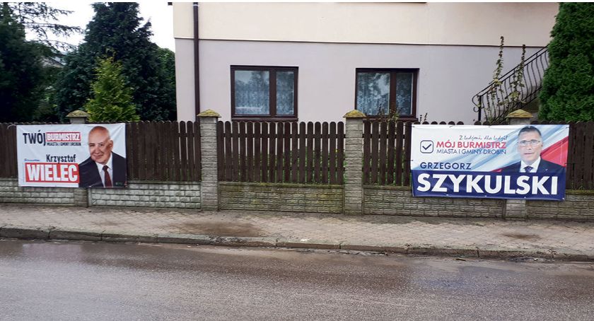Zbliżają się wybory w Drobinie. Kampania wyborcza w toku