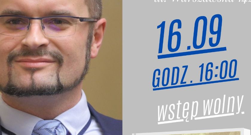 Autor fantasy Michał Gołkowski w Sannikach