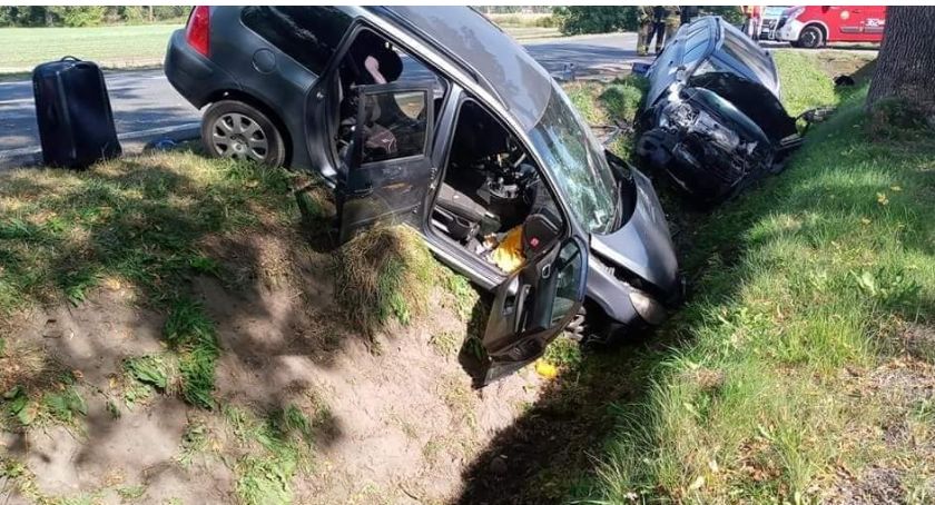 Wypadek w Woli Łąckiej [FOTO]