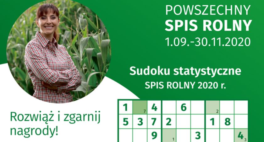 Sudoku statystyczne SPIS ROLNY 2020 r.