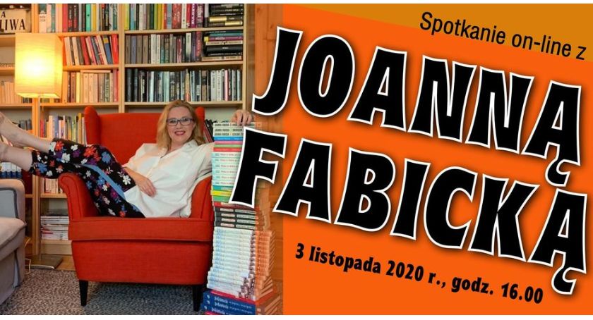 Książnica zaprasza na spotkanie online z Joanną Fabicką