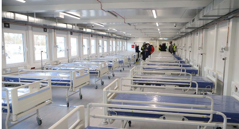 Szpital tymczasowy w Płocku. Będzie gotowy 1 grudnia [ZDJĘCIA, WIDEO]