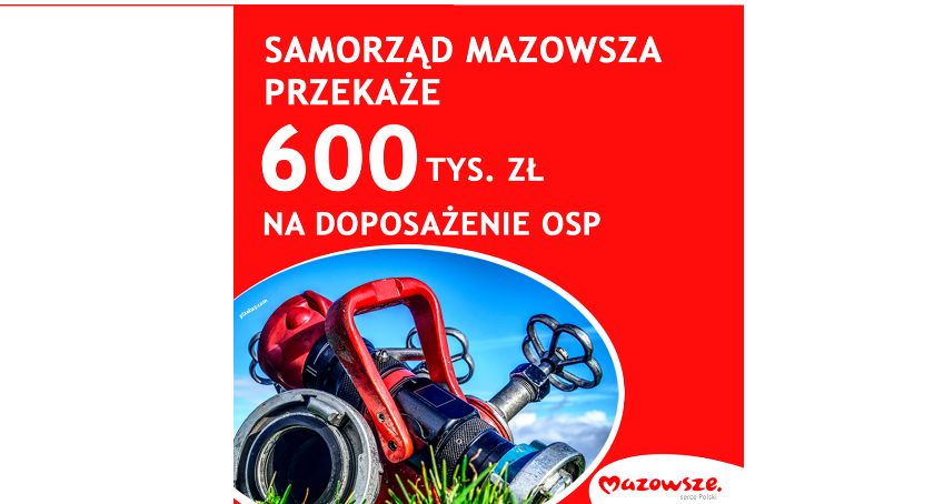 Motopompy, aparaty powietrzne, agregaty prądotwórcze... Samorząd Mazowsza doposaży strażaków z powiatu płockiego