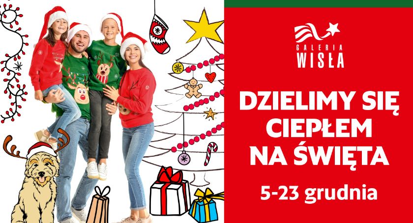 Galeria Wisła dzieli się ciepłem na święta i nie zapomina o zwierzakach