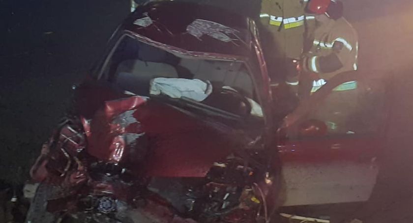 Z Clio została miazga. Wypadek w Staroźrebach