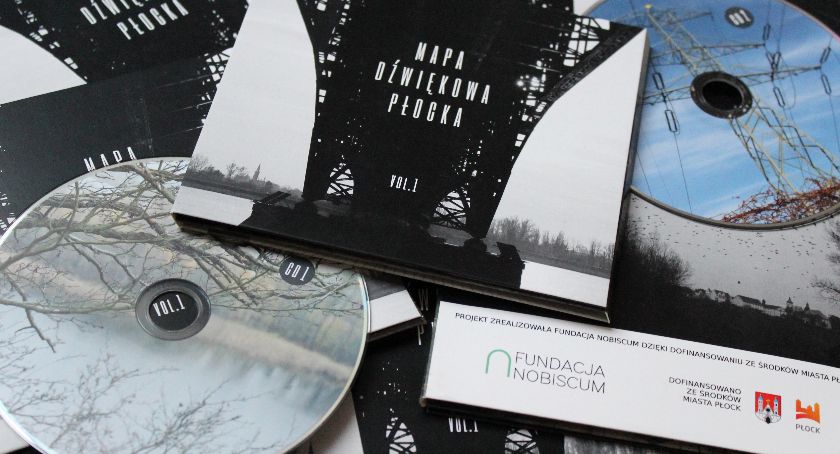Mapa dźwiękowa Płocka. Podwójna płyta cd od Fundacji Nobiscum