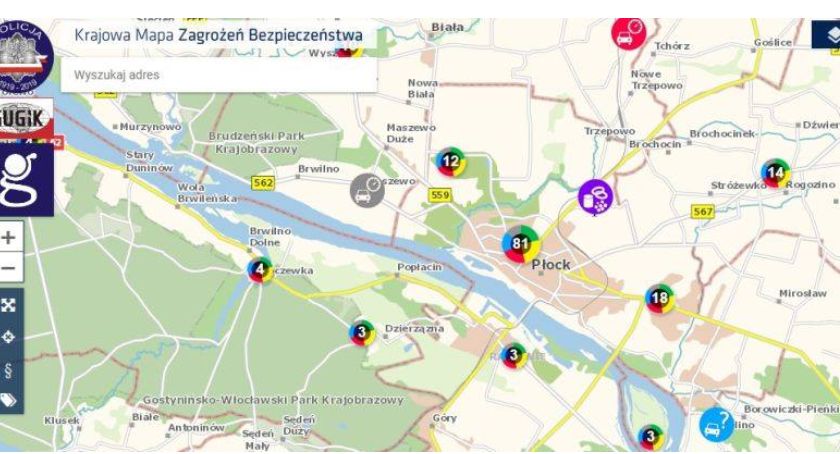 Gdzie w Płocku piją, hałasują i źle parkują? Powstała (nie)bezpieczna mapa