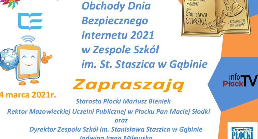 W Gąbinie porozmawiają o bezpieczeństwie w sieci. Dzień Bezpiecznego Internetu 2021 - 