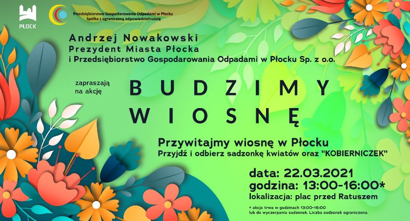 Budzimy wiosnę! Kwiatowa akcja PGO i prezydenta Płocka