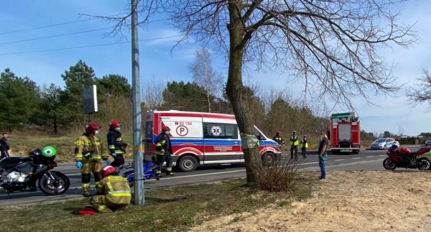 Niedzielny wypadek ul. Kutnowskiej. Motocyklista wyprzedzał i...