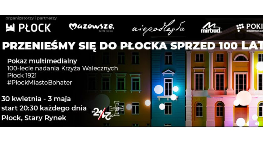 Pokaz multimedialny na płockim ratuszu. Od 30 kwietnia do 3 maja