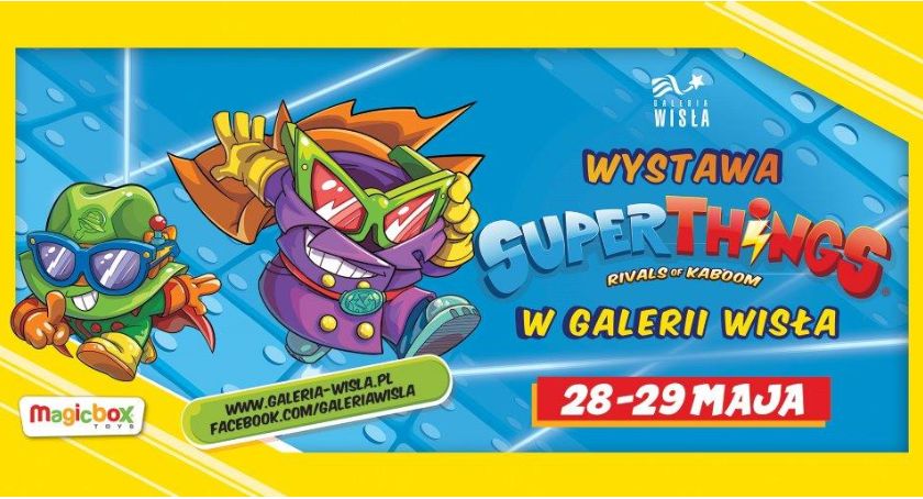 Superbohaterowie i Złoczyńcy znani z serii SuperThings. W Galerii Wisła