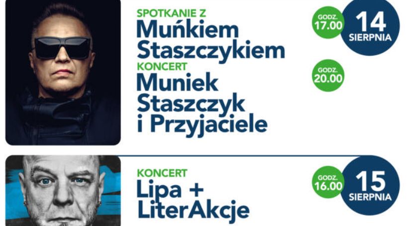 Muniek Staszczyk, Tomek Lipnicki... Rockowe tuzy przyjeżdżają do Płocka