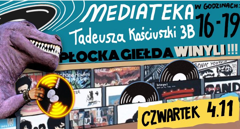 Giełda winyli i kompaktów w Mediatece