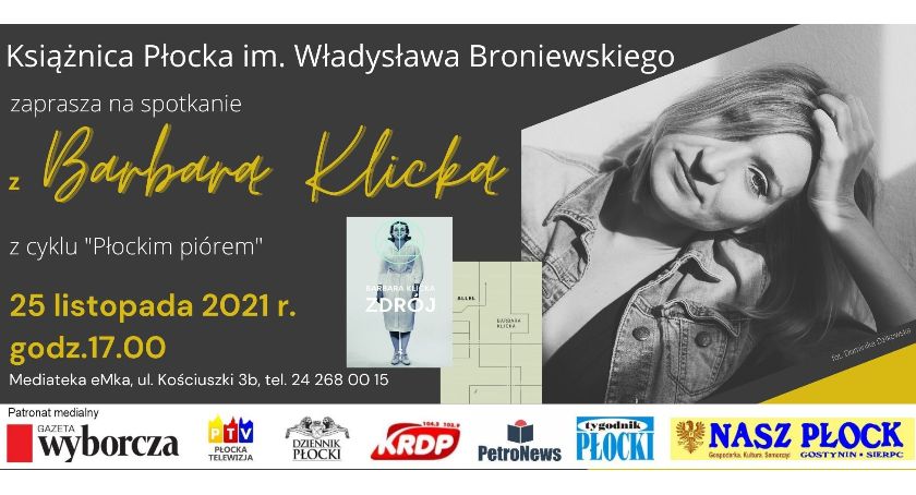 Płockim piórem. Spotkanie z Barbarą Klicką