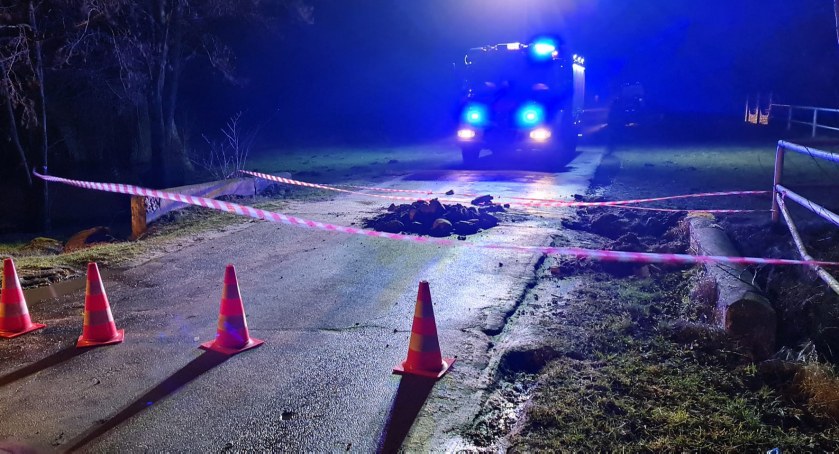 Nie przejedziecie! Droga powiatowa Sanniki- Iłów jest zablokowana  