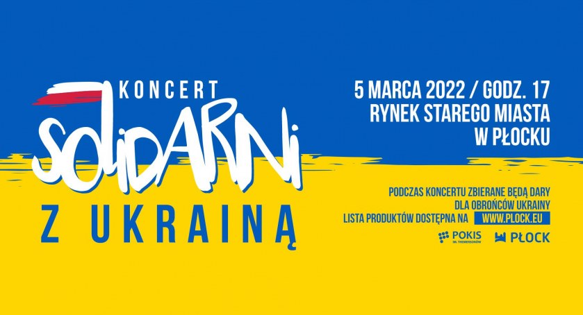 Solidarni z Ukrainą. Pod ratuszem odbędzie się koncert