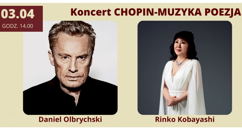 3 kwietnia w Sannikach w pałacu wystąpią Rinko Kobayashi i Daniel Olbrychski
