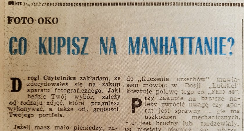 Foto-oko. Co kupisz na Manhattanie?