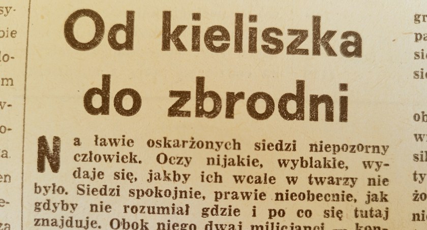 Od kieliszka do zbrodni