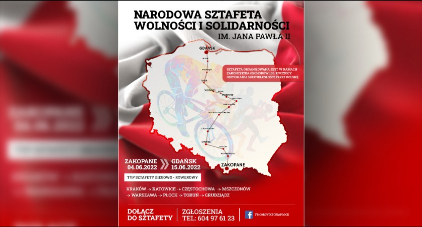 Płocczanie wystartują w wyjątkowej sztafecie. Pobiegną i pojadą od Zakopanego do Gdańska