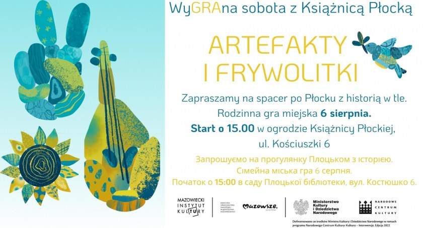 „Artefakty i frywolitki”. Gra miejska z Książnicą Płocką