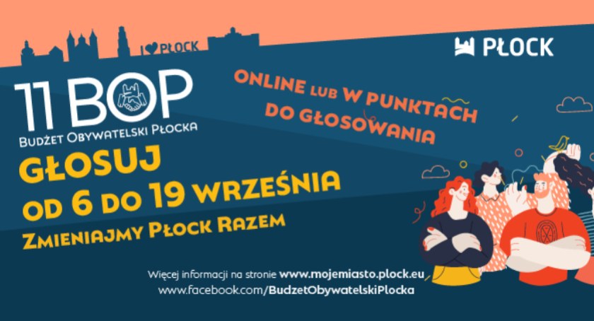 Budżet Obywatelski Płocka. Kiedy i gdzie można głosować?