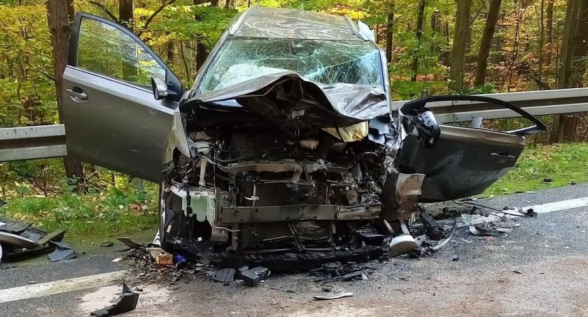 Wypadek w Łącku. Strażacy zamieścili zdjęcia z akcji   [FOTO]  