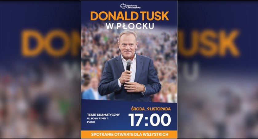 Donald Tusk odwiedzi Płock. Kiedy i gdzie odbędzie się spotkanie?
