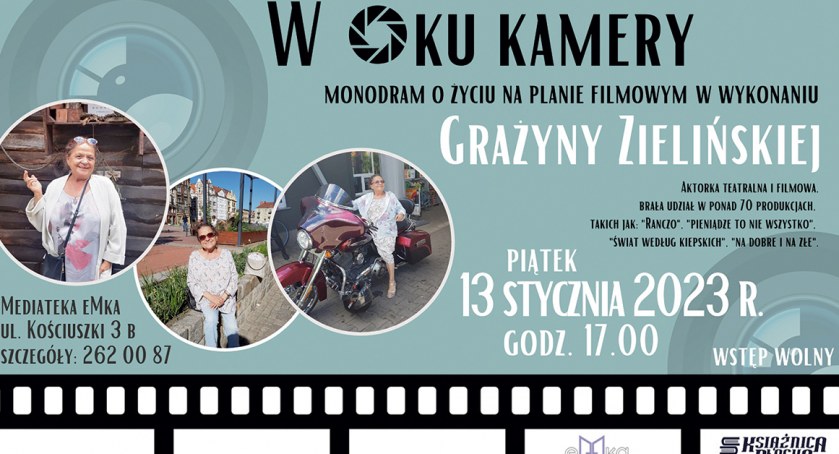 Spotkanie w Mediatece. Grażyna Zielińska o życiu na planie filmowym