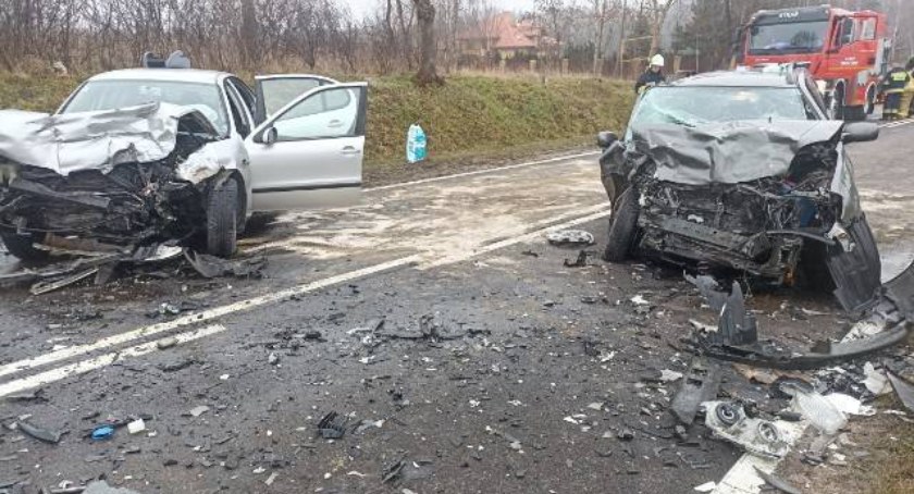 Czołówka w Parzeniu. W wypadku zginął 8-latek