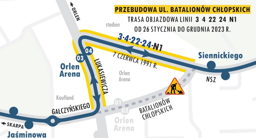 Autobusy linii 3, 4, 22, 24 i N1 pojadą inaczej. Sprawdź zmiany