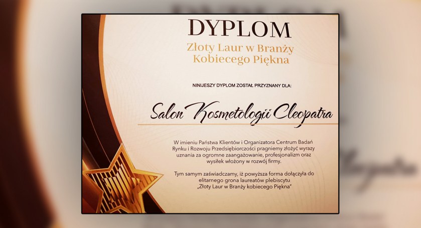Salon Kosmetologii Cleopatra. Złoty Laur Kobiecego Piękna i walentynkowe upominki