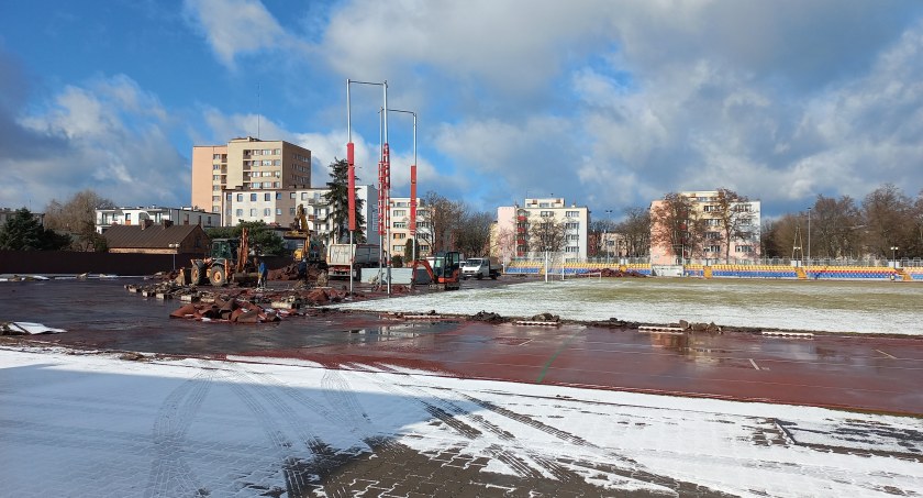 Modernizacja stadionu miejskiego. Prace ruszyły na dobre