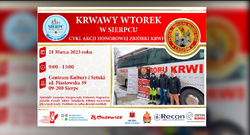 Krwawy wtorek w Sierpcu. Klub HDK LEGION zaprasza do pomagania