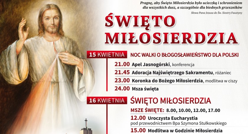 Święto Miłosierdzia Bożego w Płocku – 16 kwietnia 2023 r. 