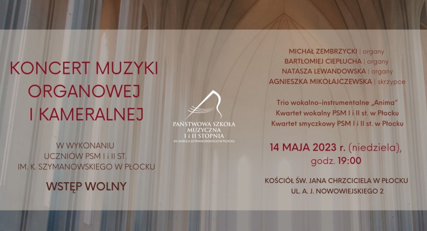 Koncert muzyki organowej 