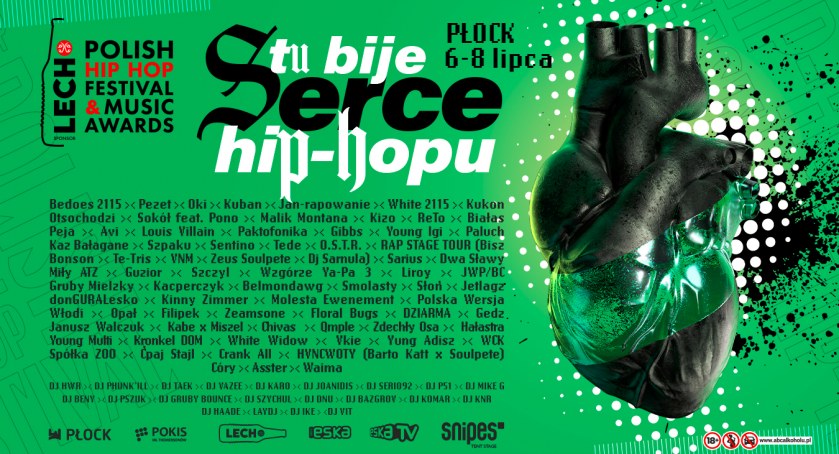 Już za chwilę Płock stanie się rapową stolicą Polski! Startuje Lech Polish Hip-Hop Festival