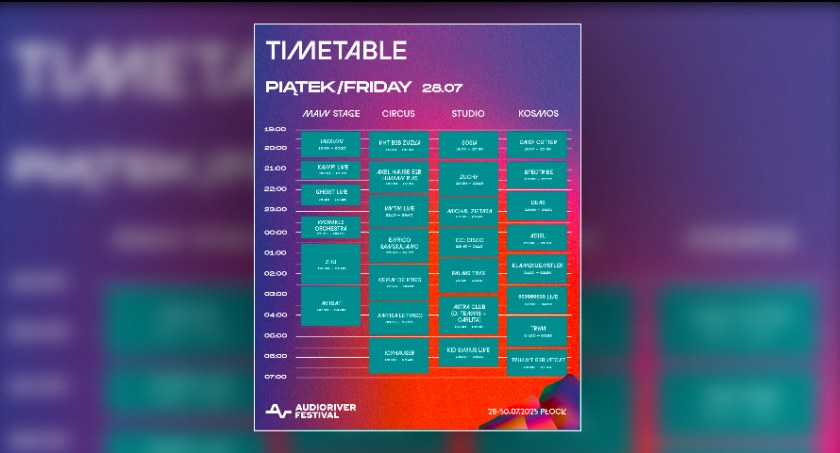 Dziś startuje Audioriver 2023! Podajemy harmonogram festiwalu