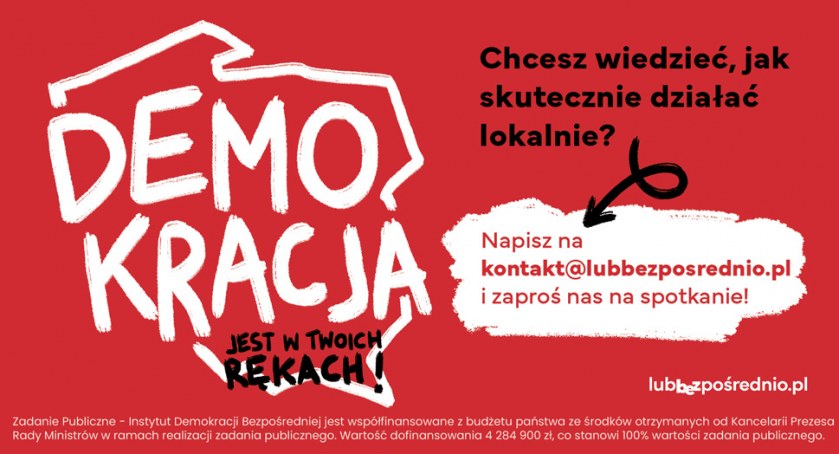 Wybory coraz bliżej, ale mieszkańcy mogą zmieniać swoją małą ojczyznę na co dzień. 