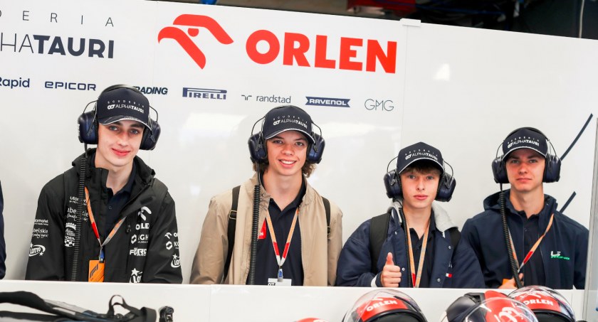 Młodzi kierowcy wspierani przez ORLEN obecni w padoku F1 podczas Grand Prix Holandii 