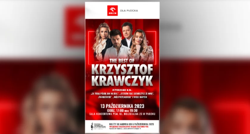 „The Best of Krzysztof Krawczyk” w Płocku