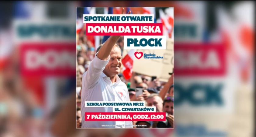 Donald Tusk w Płocku. Już w najbliższą sobotę