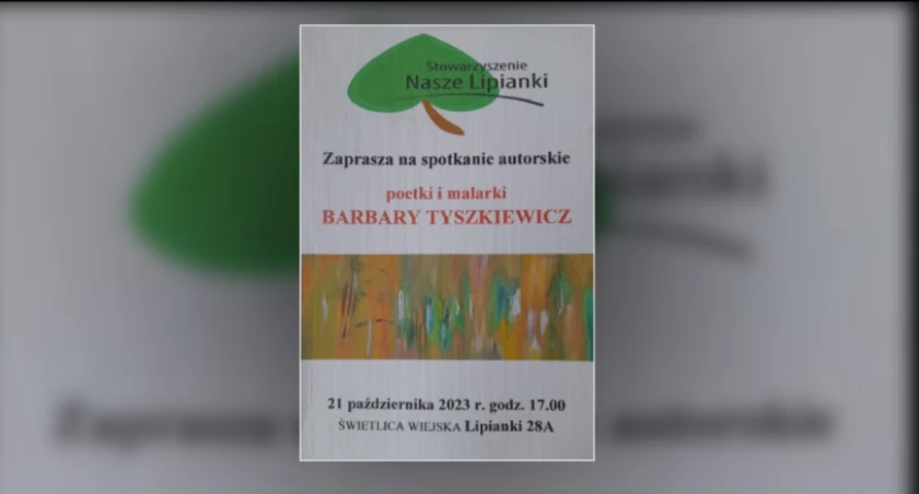 Wiersze i obrazy Barbary Tyszkiewicz. W świetlicy w Lipiankach