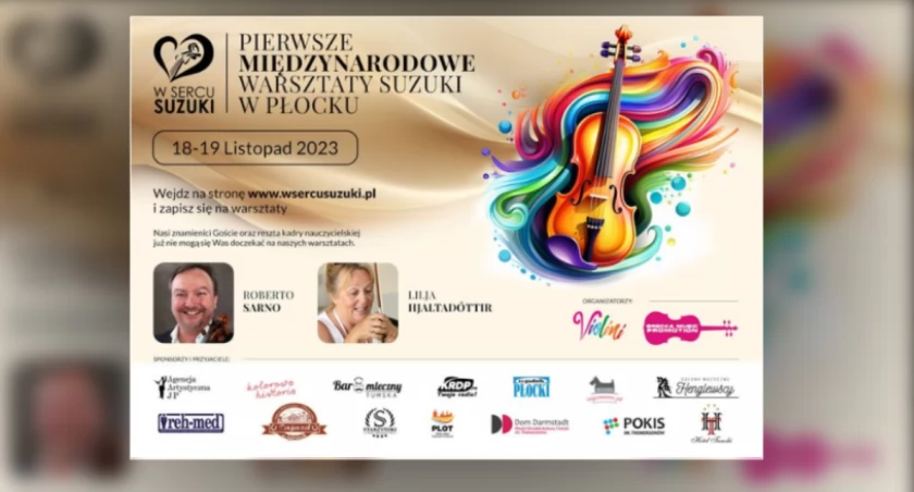 Pierwsze Międzynarodowe Warsztaty Suzuki w Płocku. Warsztaty dla dzieci i młodzieży