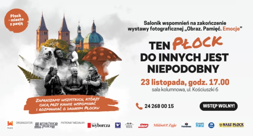 Ten Płock do innych jest niepodobny... Wieczór wspomnień i anegdot w saloniku przy kawie 