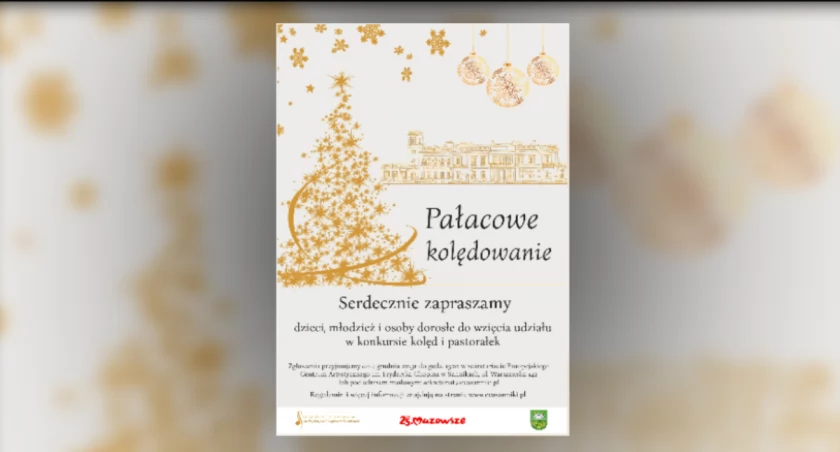 Pałacowe kolędowanie w Sannikach. Do 4 grudnia trwają zapisy na konkurs kolęd i pastorałek